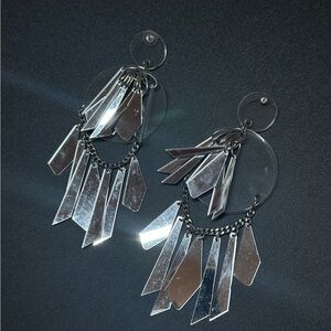ASOS statement lucite and mirrored earrings